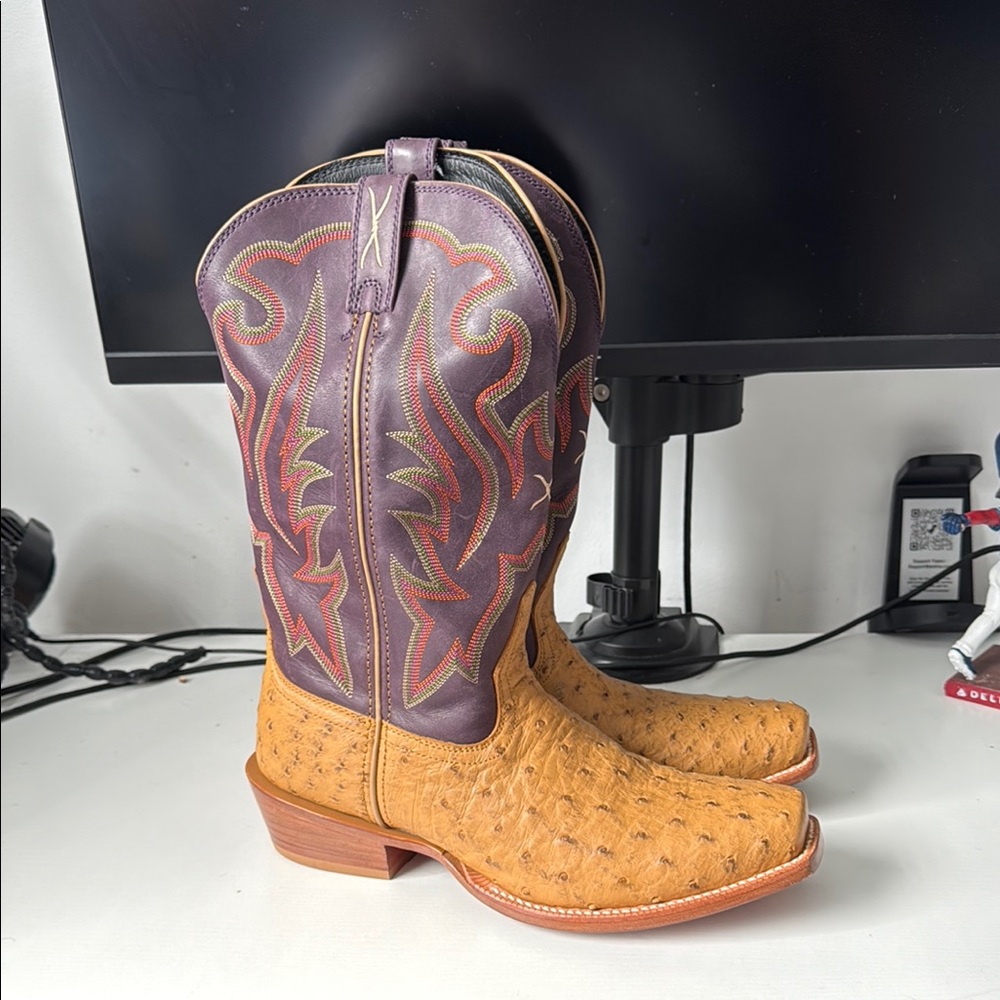 Twisted X Purple and Tan Cowboy Boots